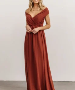 SL Ruth Strapless Convertible Gown | Terracotta
