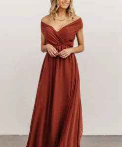 SL Ruth Strapless Convertible Gown | Terracotta