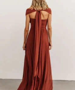 SL Ruth Strapless Convertible Gown | Terracotta