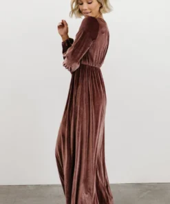 BB Custom Sadie Velvet Maxi Dress | Dusty Plum