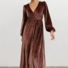 BB Custom Sadie Velvet Maxi Dress | Dusty Plum