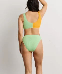 BJB Salvador Bikini Bottom | Orange + Lime