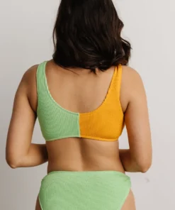 BJB Swim Salvador Bikini Top | Orange + Lime