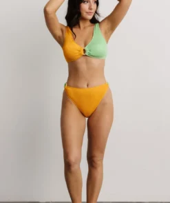 BJB Swim Salvador Bikini Top | Orange + Lime
