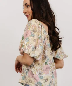 FT Tops Sandra Sweetheart Top | Pastel Floral 8 FT Tops Sandra Sweetheart Top | Pastel Floral