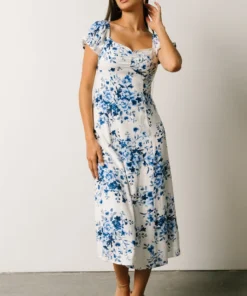 IBS Sandy Midi Dress | Blue + White Floral 19 IBS Sandy Midi Dress | Blue + White Floral