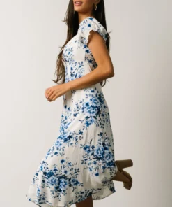 IBS Sandy Midi Dress | Blue + White Floral 14 IBS Sandy Midi Dress | Blue + White Floral