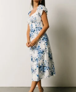 IBS Sandy Midi Dress | Blue + White Floral 12 IBS Sandy Midi Dress | Blue + White Floral