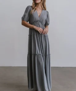 BB Custom Santorini Maxi Dress | Dusty Blue