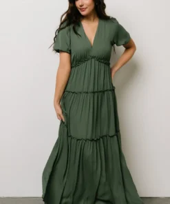 BB Custom Santorini Maxi Dress | Dusty Green Dresses