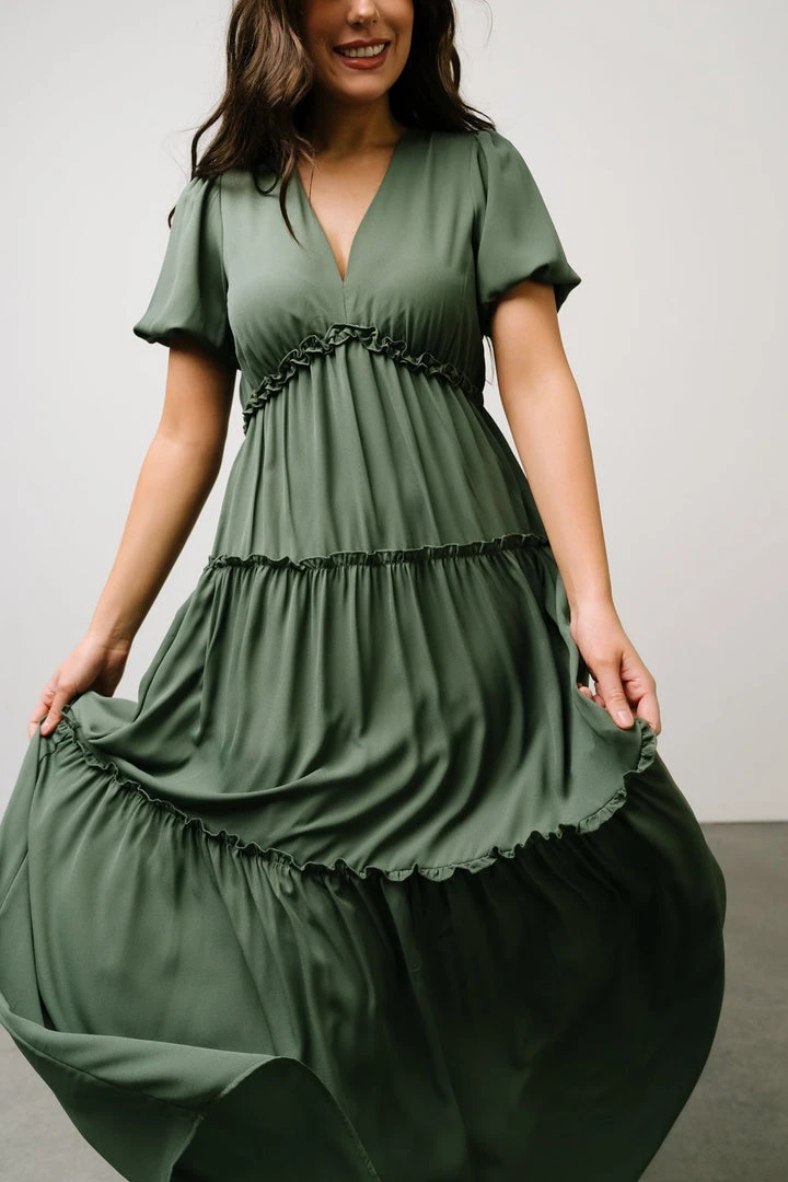 BB Custom Santorini Maxi Dress | Dusty Green Dresses 8 BB Custom Santorini Maxi Dress | Dusty Green Dresses