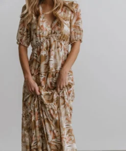 BB Custom Santorini Maxi Dress | Gold + Blush Print Dresses 11 BB Custom Santorini Maxi Dress | Gold + Blush Print Dresses