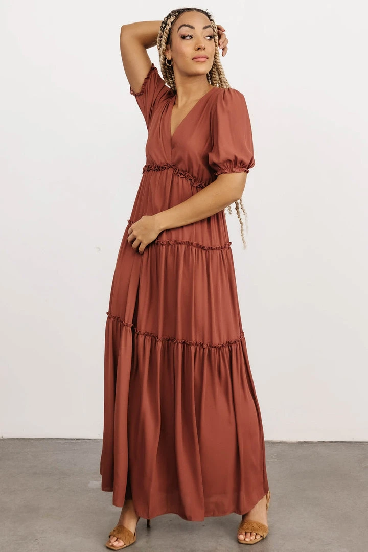 BB Custom Dresses Santorini Maxi Dress | Rosy Brown 4 BB Custom Dresses Santorini Maxi Dress | Rosy Brown