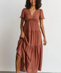BB Custom Dresses Santorini Maxi Dress | Rosy Brown 20 BB Custom Dresses Santorini Maxi Dress | Rosy Brown