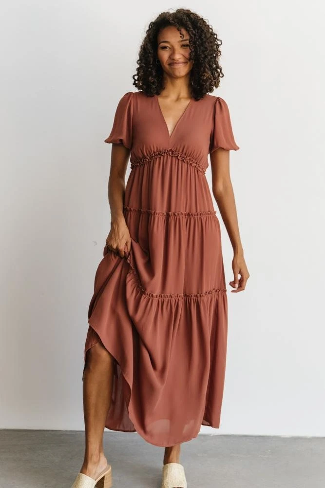 BB Custom Dresses Santorini Maxi Dress | Rosy Brown 10 BB Custom Dresses Santorini Maxi Dress | Rosy Brown