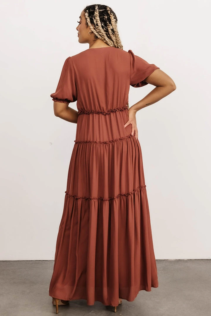 BB Custom Dresses Santorini Maxi Dress | Rosy Brown 5 BB Custom Dresses Santorini Maxi Dress | Rosy Brown