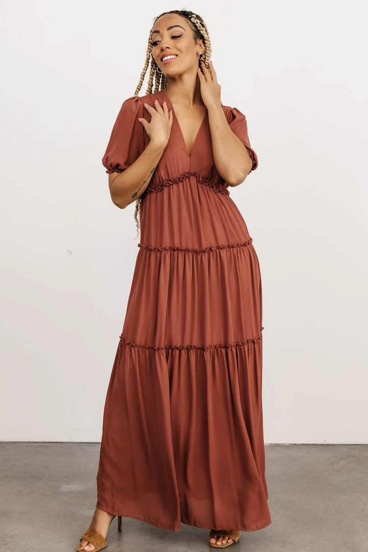 BB Custom Dresses Santorini Maxi Dress | Rosy Brown 3 BB Custom Dresses Santorini Maxi Dress | Rosy Brown