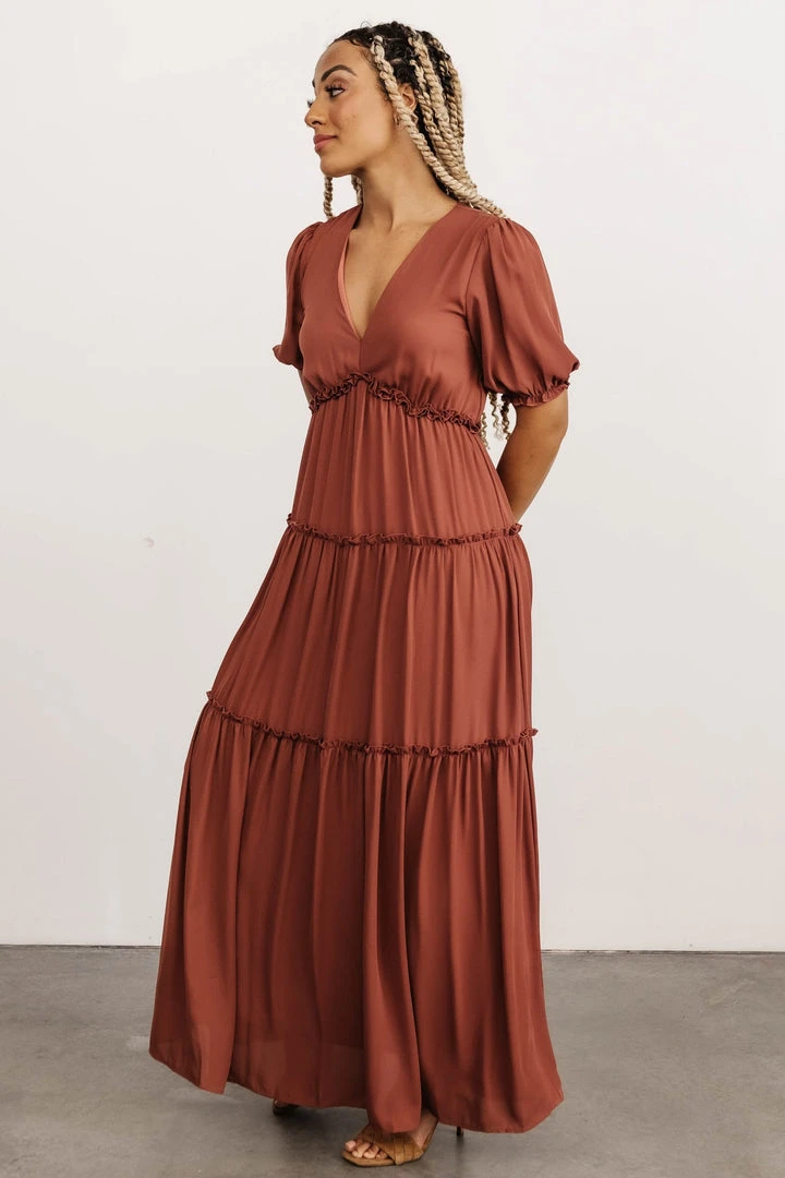 BB Custom Dresses Santorini Maxi Dress | Rosy Brown 2 BB Custom Dresses Santorini Maxi Dress | Rosy Brown