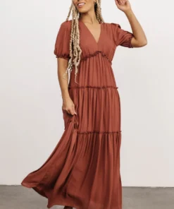 BB Custom Dresses Santorini Maxi Dress | Rosy Brown