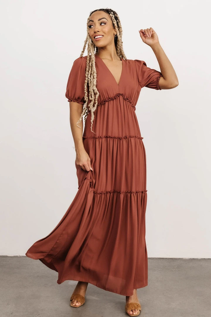 BB Custom Dresses Santorini Maxi Dress | Rosy Brown 1 BB Custom Dresses Santorini Maxi Dress | Rosy Brown