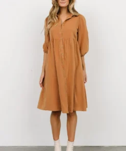 POL Shop All Sari Babydoll Dress | Camel 20 POL Shop All Sari Babydoll Dress | Camel