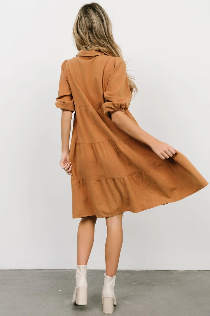 POL Shop All Sari Babydoll Dress | Camel 7 POL Shop All Sari Babydoll Dress | Camel