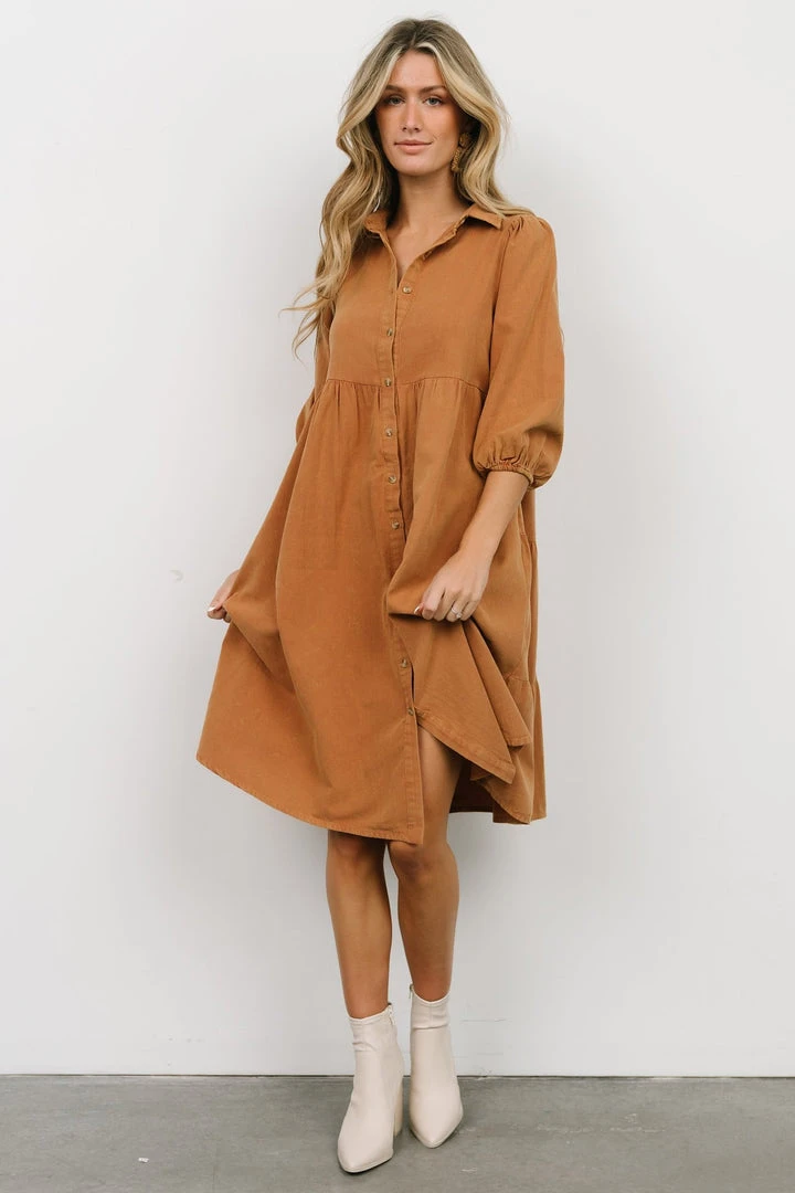 POL Shop All Sari Babydoll Dress | Camel 2 POL Shop All Sari Babydoll Dress | Camel