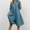 POL Sari Babydoll Dress | Chambray Dresses