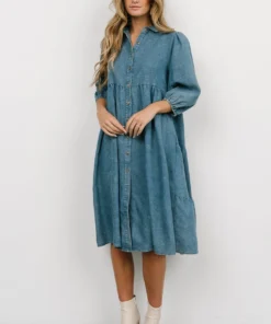 POL Sari Babydoll Dress | Chambray Dresses 22 POL Sari Babydoll Dress | Chambray Dresses