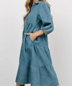 POL Sari Babydoll Dress | Chambray Dresses 17 POL Sari Babydoll Dress | Chambray Dresses