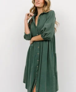 POL Dresses Sari Babydoll Dress | Green