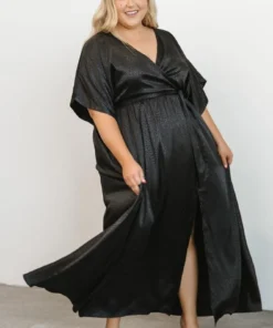 BB Custom Savannah Print Kimono Maxi | Black Dresses 23 BB Custom Savannah Print Kimono Maxi | Black Dresses