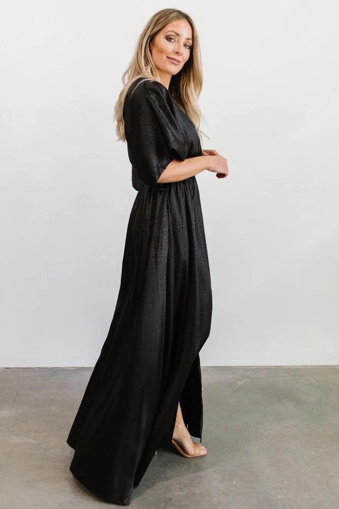 BB Custom Savannah Print Kimono Maxi | Black Dresses 9 BB Custom Savannah Print Kimono Maxi | Black Dresses