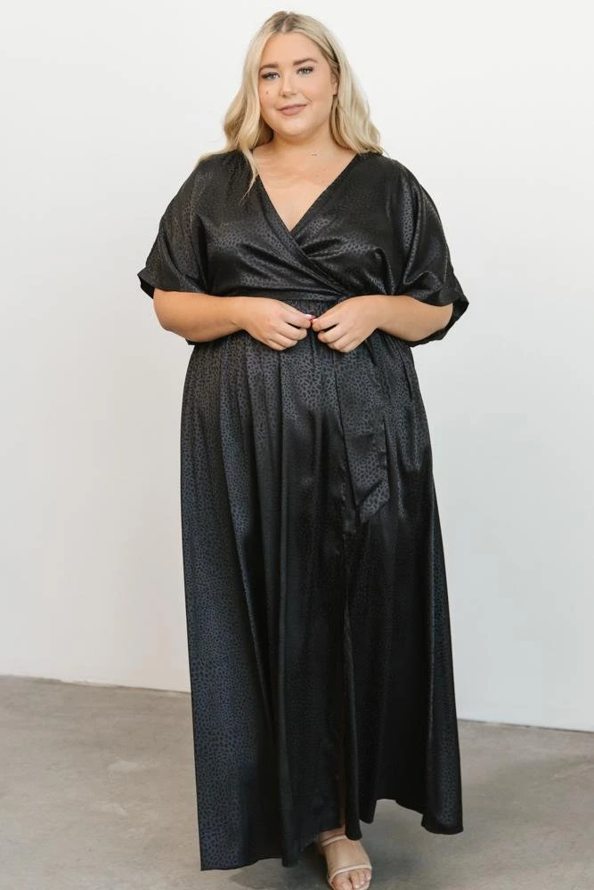 BB Custom Savannah Print Kimono Maxi | Black Dresses 12 BB Custom Savannah Print Kimono Maxi | Black Dresses