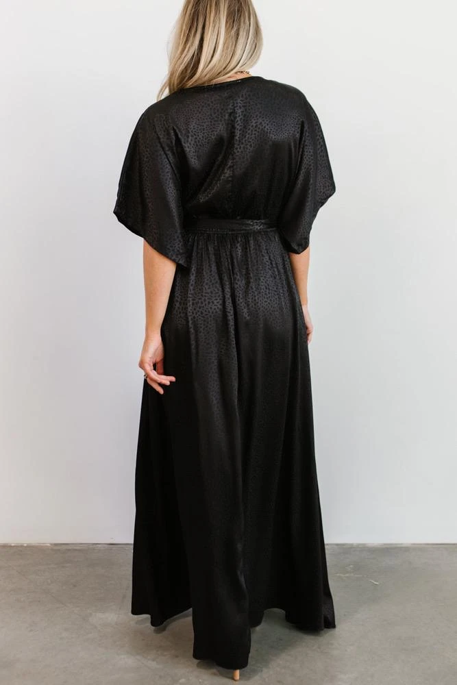 BB Custom Savannah Print Kimono Maxi | Black Dresses 7 BB Custom Savannah Print Kimono Maxi | Black Dresses