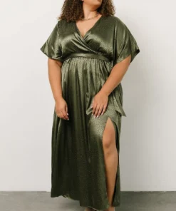 BB Custom Dresses Savannah Print Kimono Maxi | Olive 27 BB Custom Dresses Savannah Print Kimono Maxi | Olive