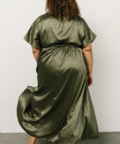 BB Custom Dresses Savannah Print Kimono Maxi | Olive 29 BB Custom Dresses Savannah Print Kimono Maxi | Olive