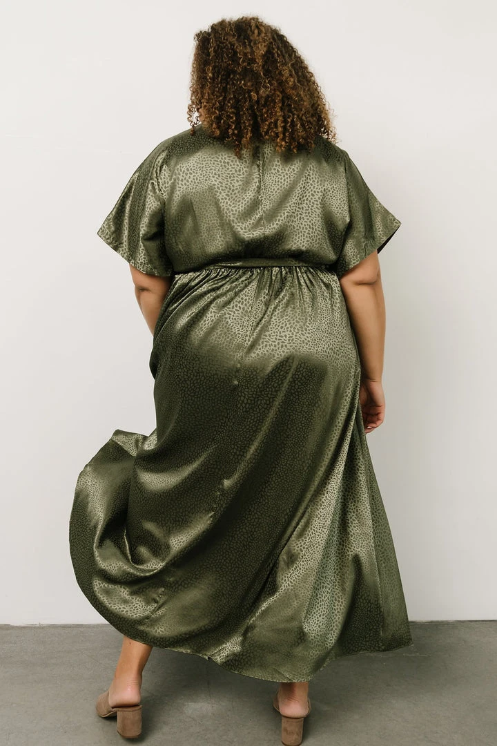 BB Custom Dresses Savannah Print Kimono Maxi | Olive 13 BB Custom Dresses Savannah Print Kimono Maxi | Olive