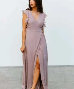 Soi Dresses Saya Wrap Maxi Dress | Dusty Lilac