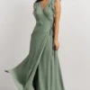 Soi Saya Wrap Maxi Dress | Dusty Sage