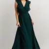 Soi Saya Wrap Maxi Dress | Hunter Green