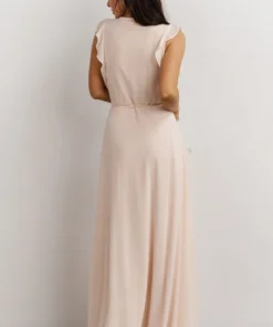 Soi Dresses Saya Wrap Maxi Dress | Light Peach