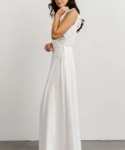 Soi Dresses Saya Wrap Maxi Dress | Off-White