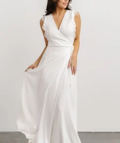 Soi Dresses Saya Wrap Maxi Dress | Off-White