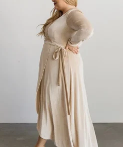 BB Custom Dresses Serena Shimmer Velvet Wrap Dress | Pearl