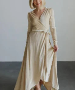 BB Custom Dresses Serena Shimmer Velvet Wrap Dress | Pearl