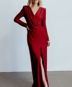 RR Dresses Seville Long Sleeve Gown | Burgundy 26 RR Dresses Seville Long Sleeve Gown | Burgundy