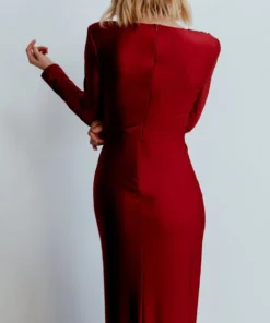 RR Dresses Seville Long Sleeve Gown | Burgundy 22 RR Dresses Seville Long Sleeve Gown | Burgundy
