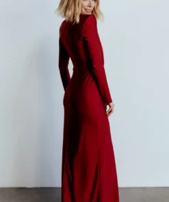 RR Dresses Seville Long Sleeve Gown | Burgundy 23 RR Dresses Seville Long Sleeve Gown | Burgundy