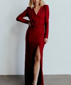 RR Dresses Seville Long Sleeve Gown | Burgundy 16 RR Dresses Seville Long Sleeve Gown | Burgundy